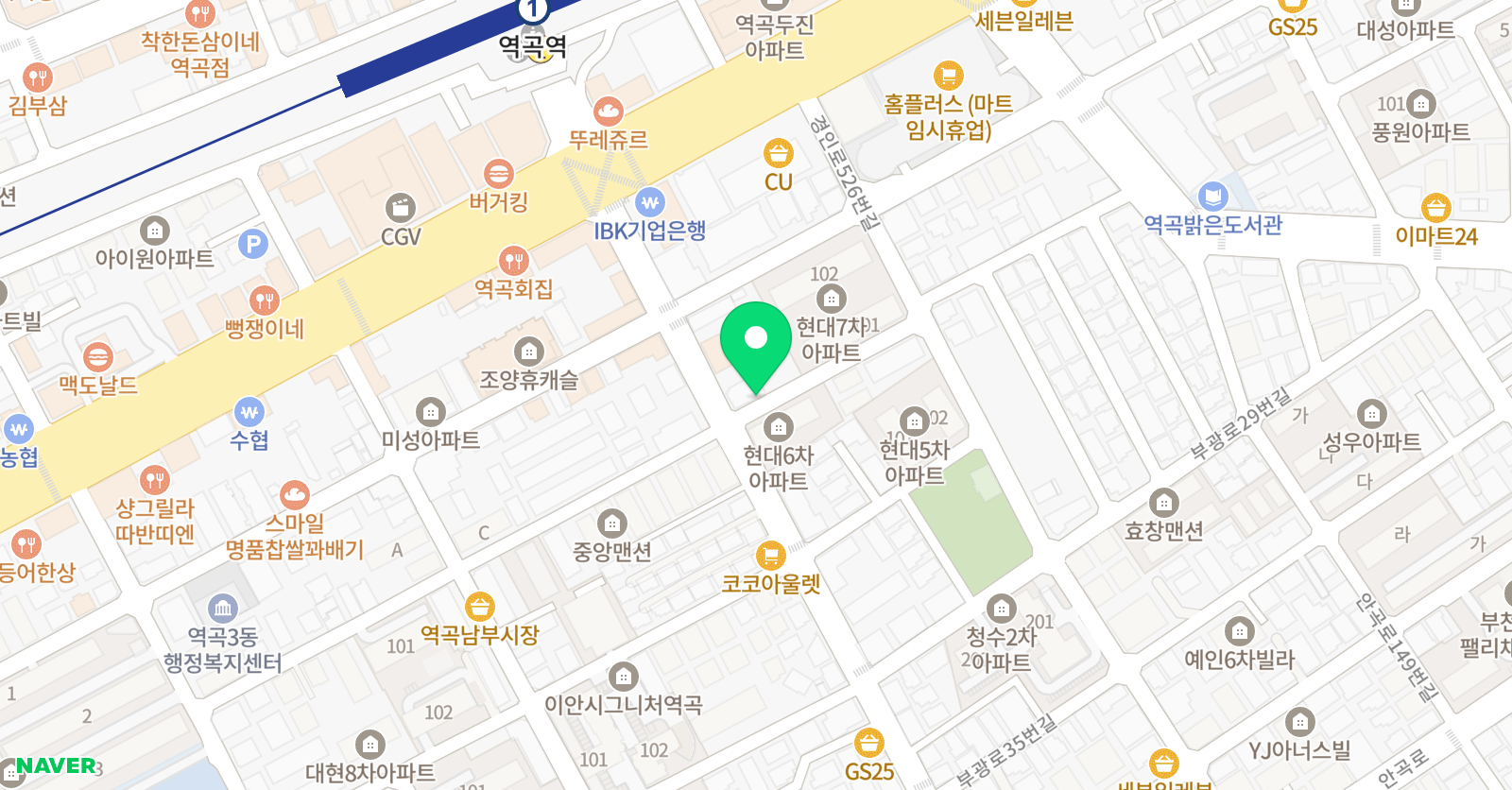 에스클래스 학원 위치