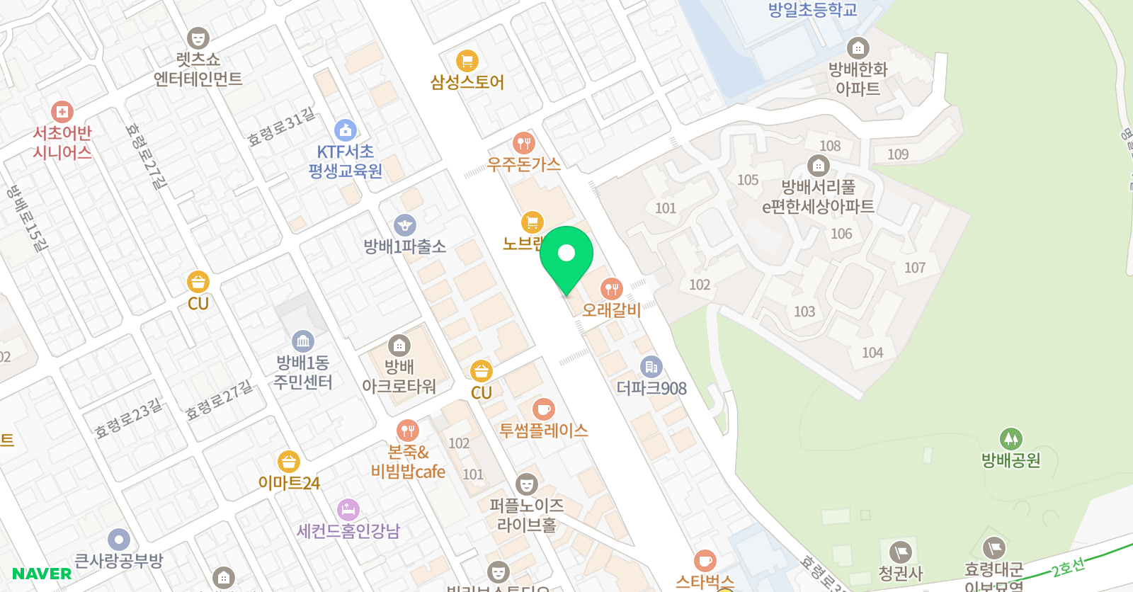 수아체 수학전문학원 위치