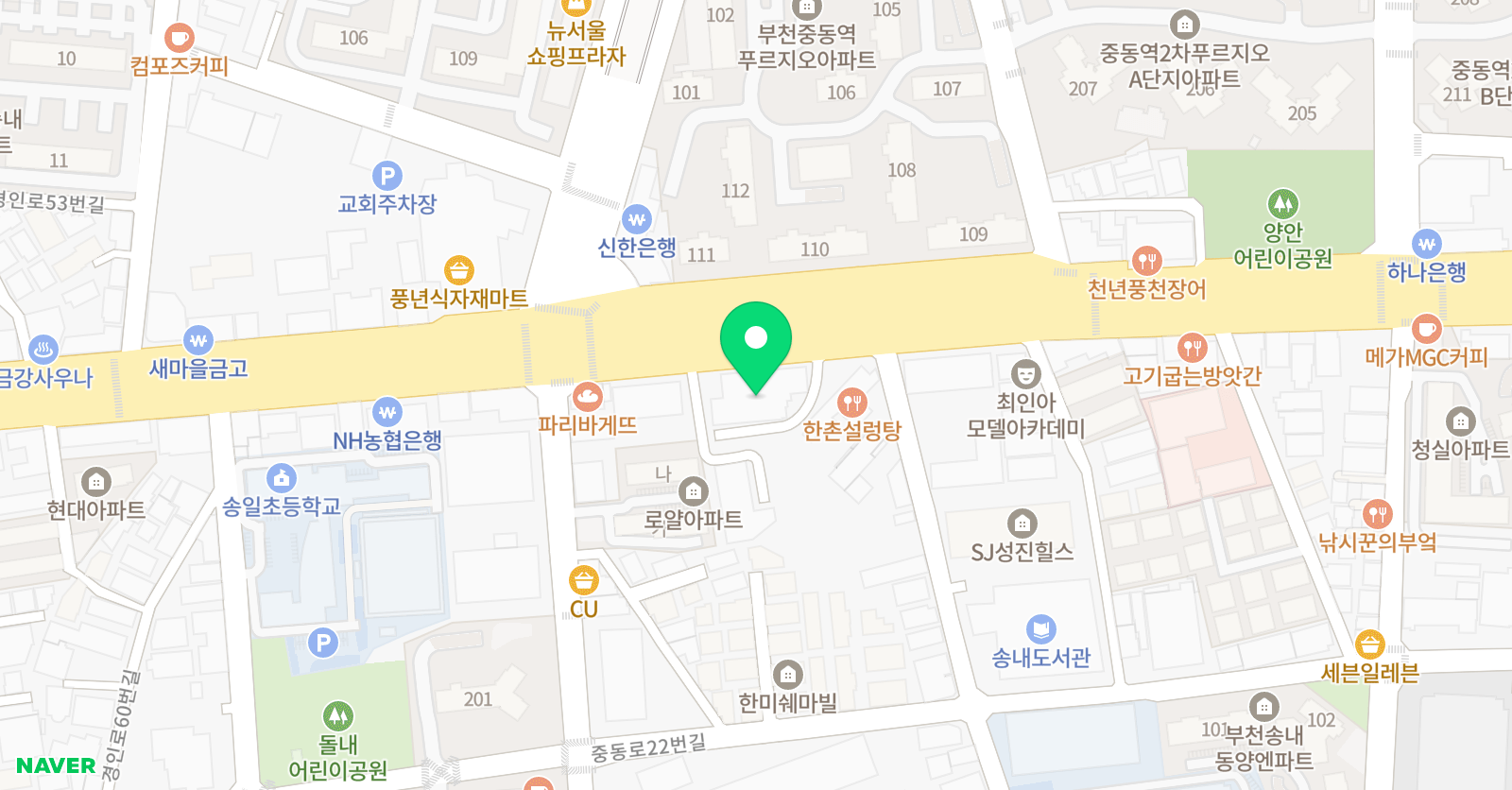 트인 수학보습학원 위치