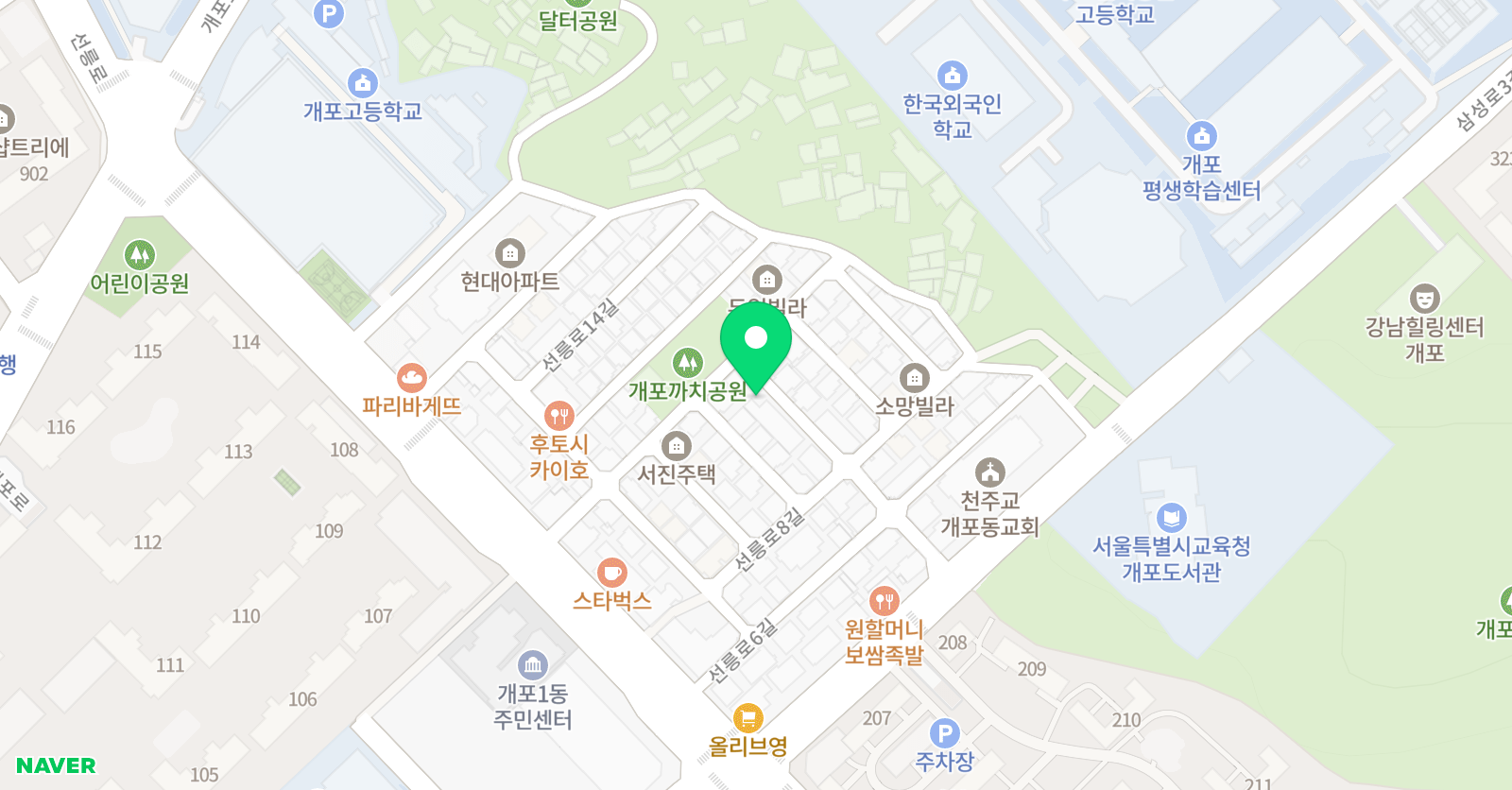 메이플베어 강남 위치