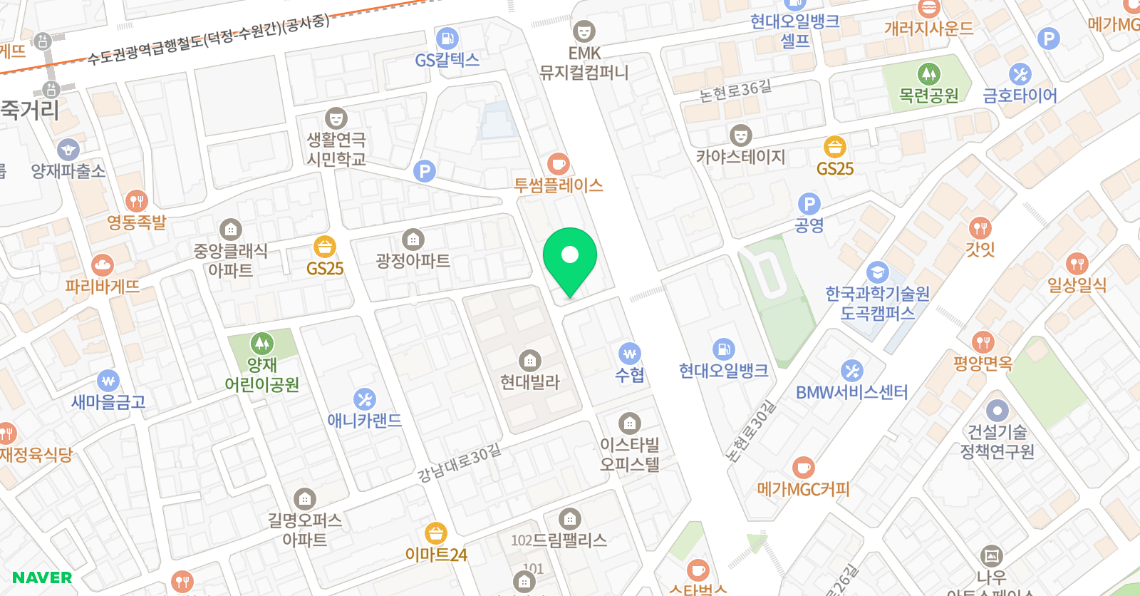 양재도담 수학교습소 위치
