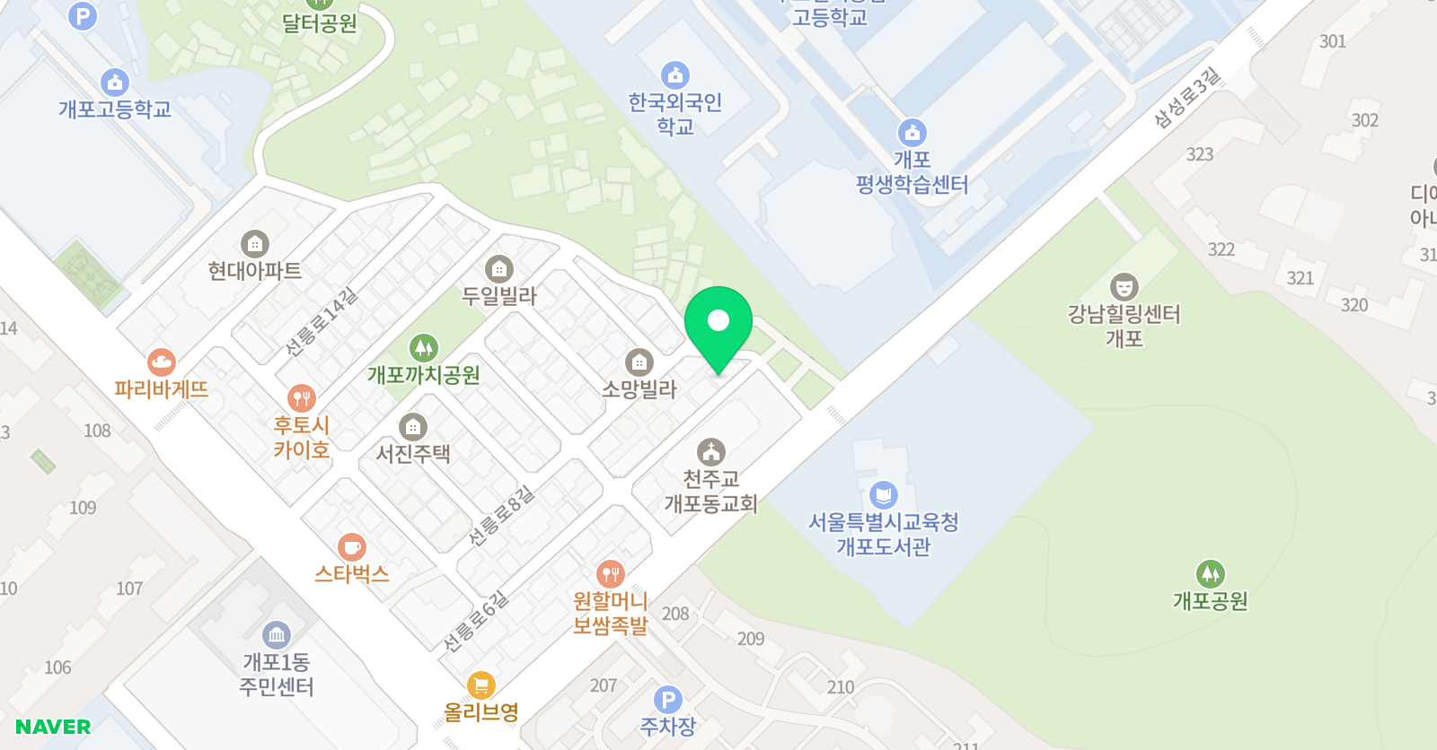 분트 강남개포원 미술학원 위치