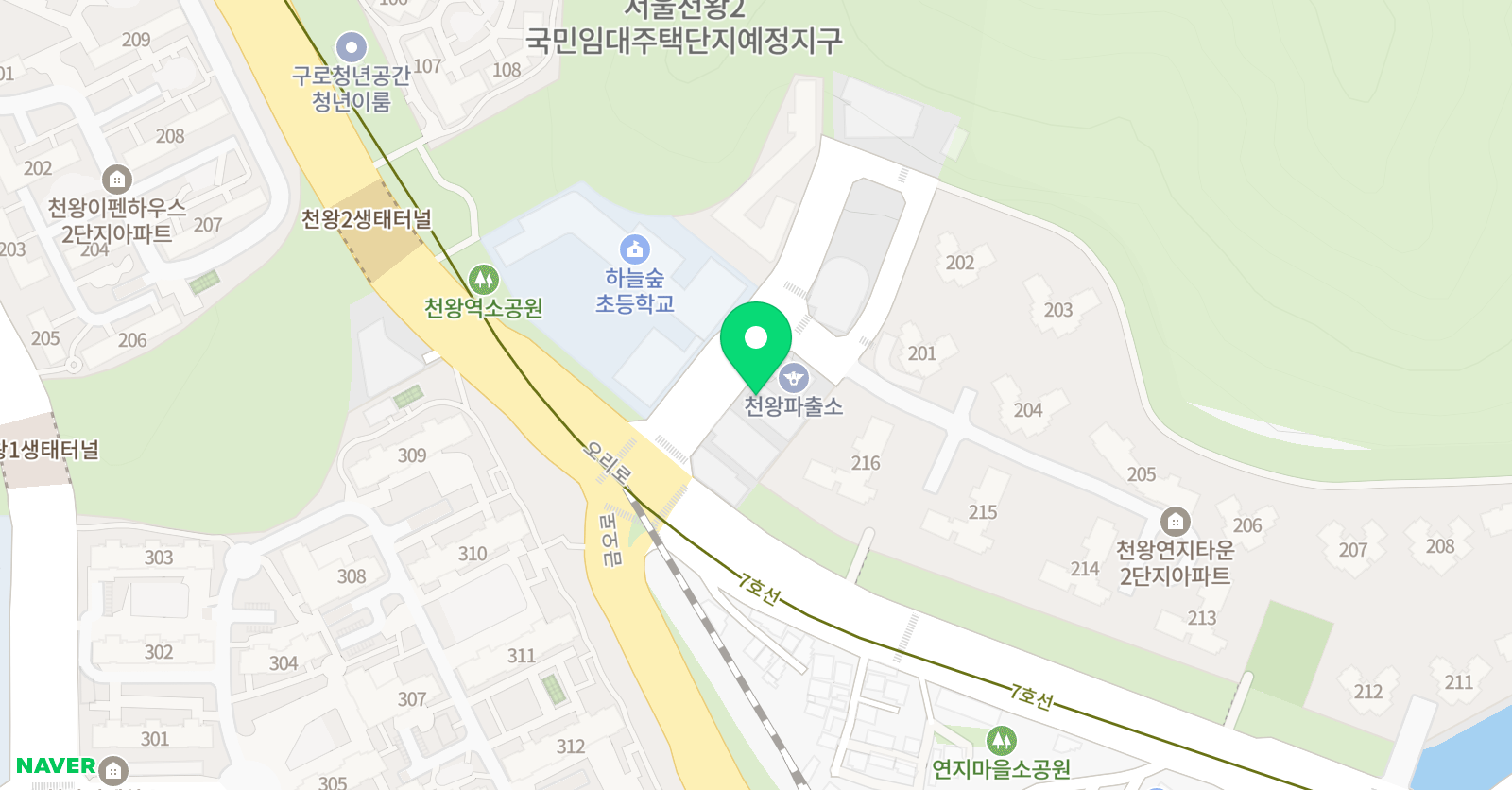 하늘숲 음악학원 위치