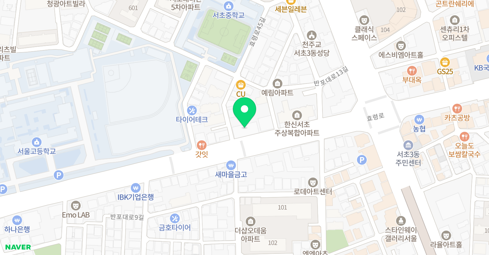 앨더 영어교습소 위치