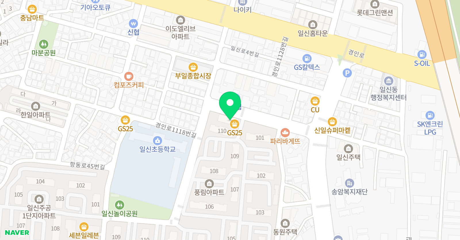 기탄사고력교실 일신탄탄학원 위치