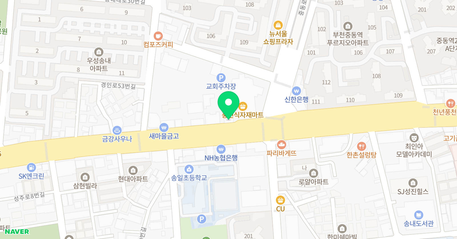 브리즈영어수학학원 위치