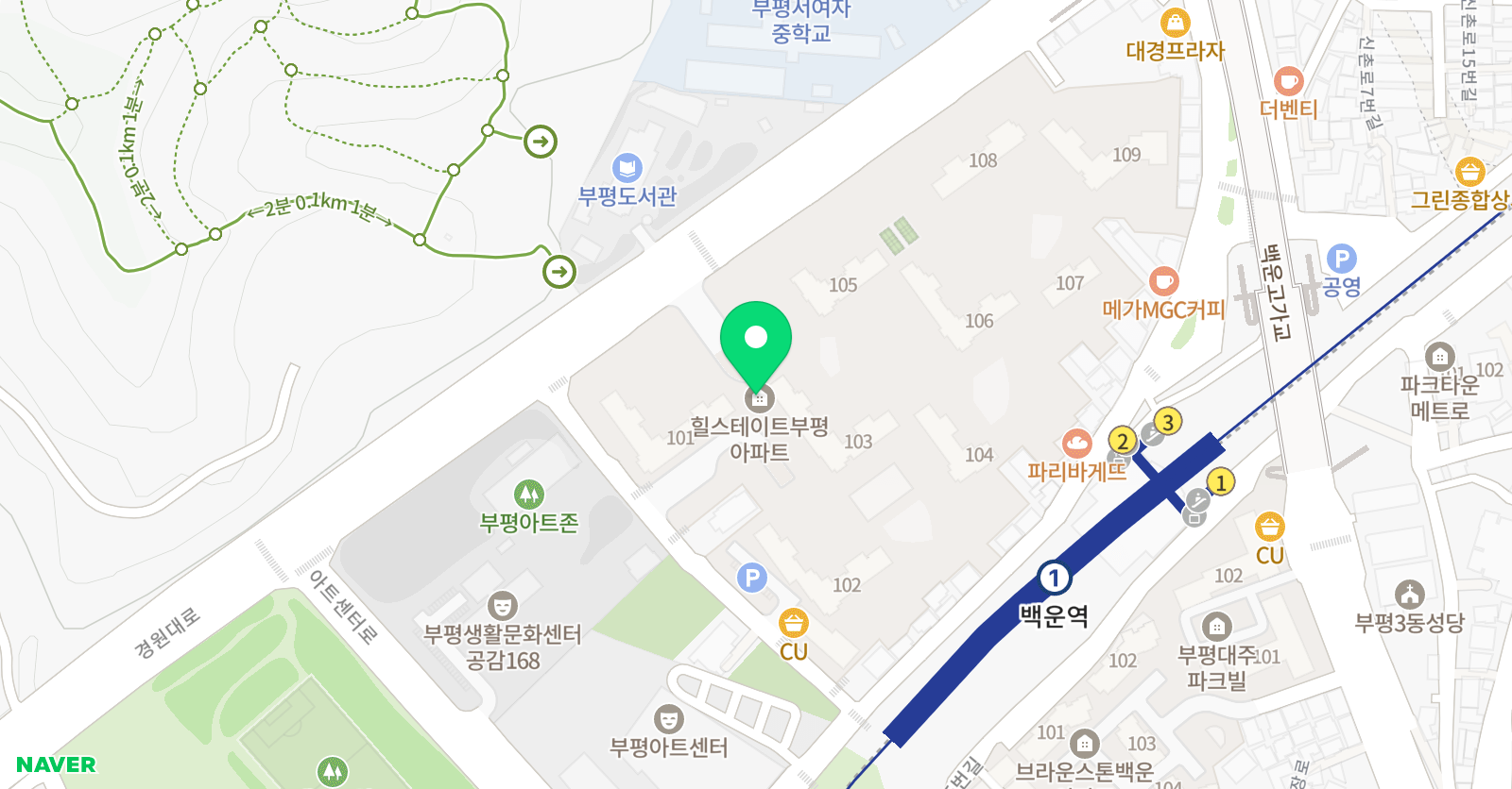 대치 M수학학원 위치