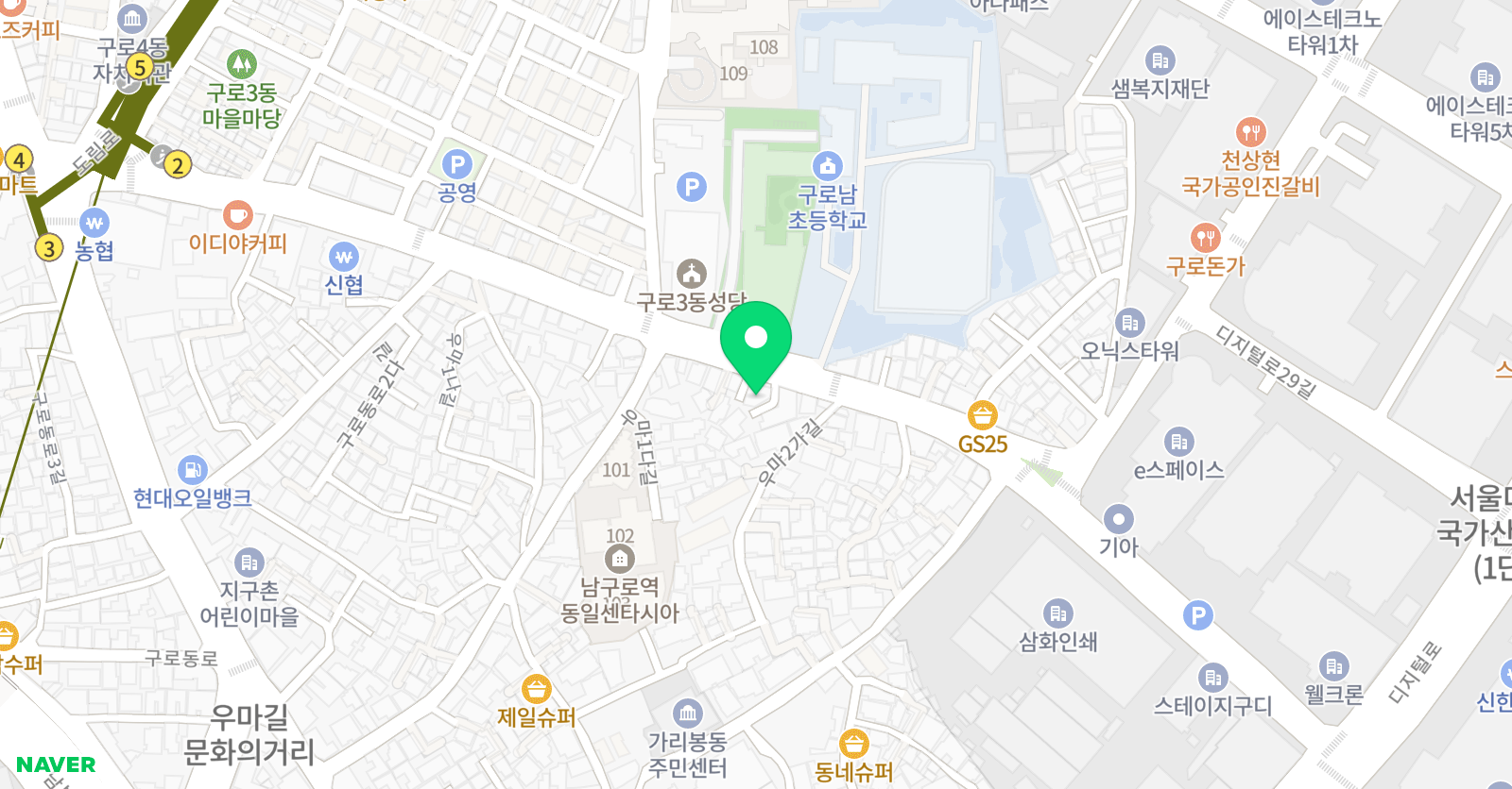 경희대석사 태권도 위치