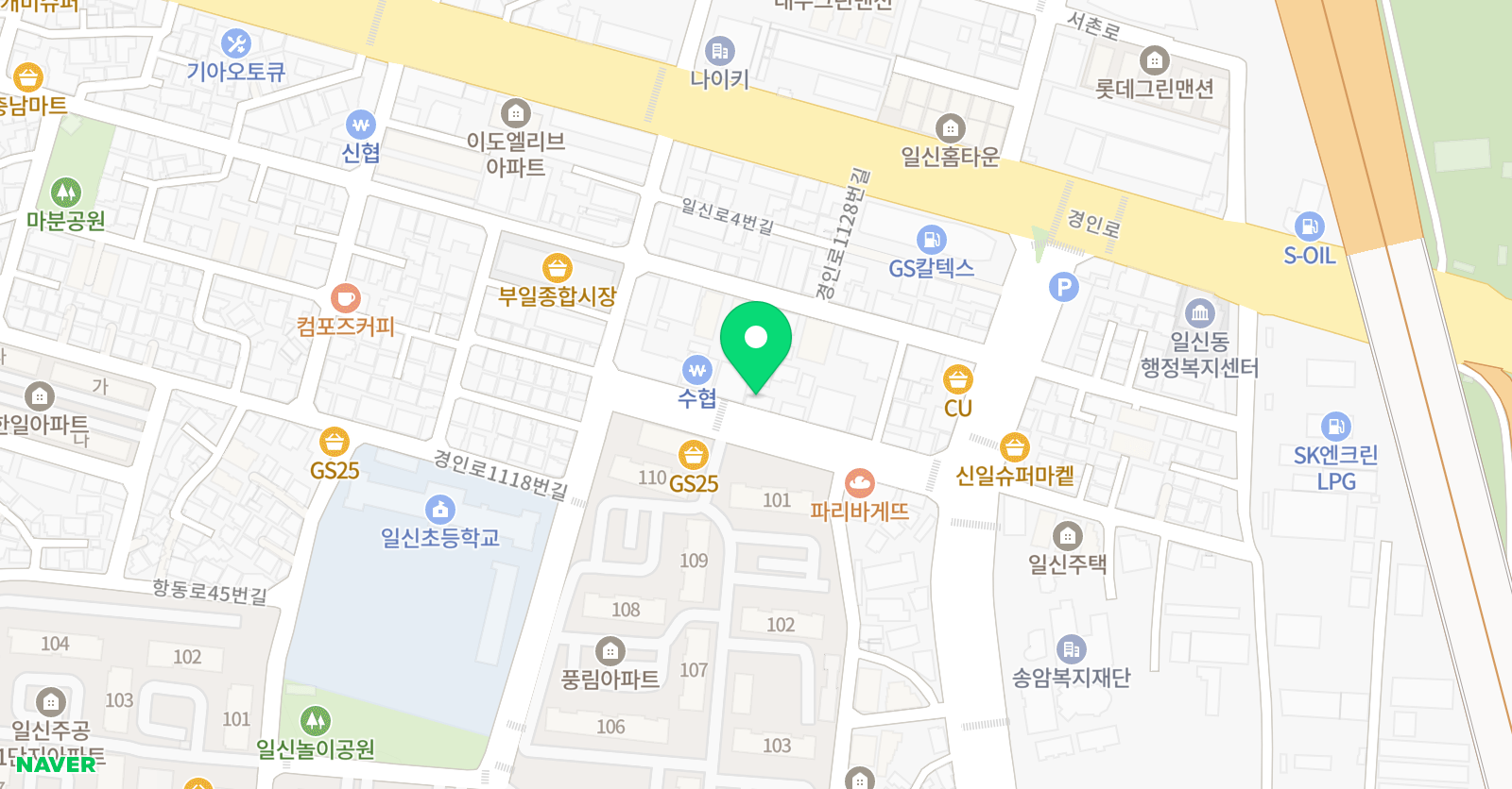윌 영어수학학원 위치