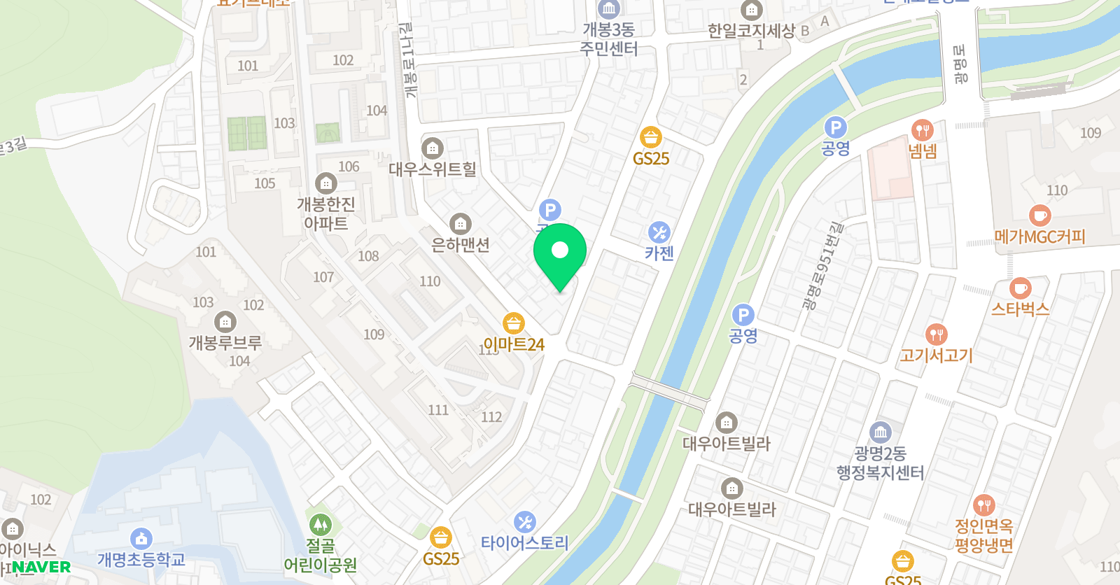 엘리트 영어수학학원 위치
