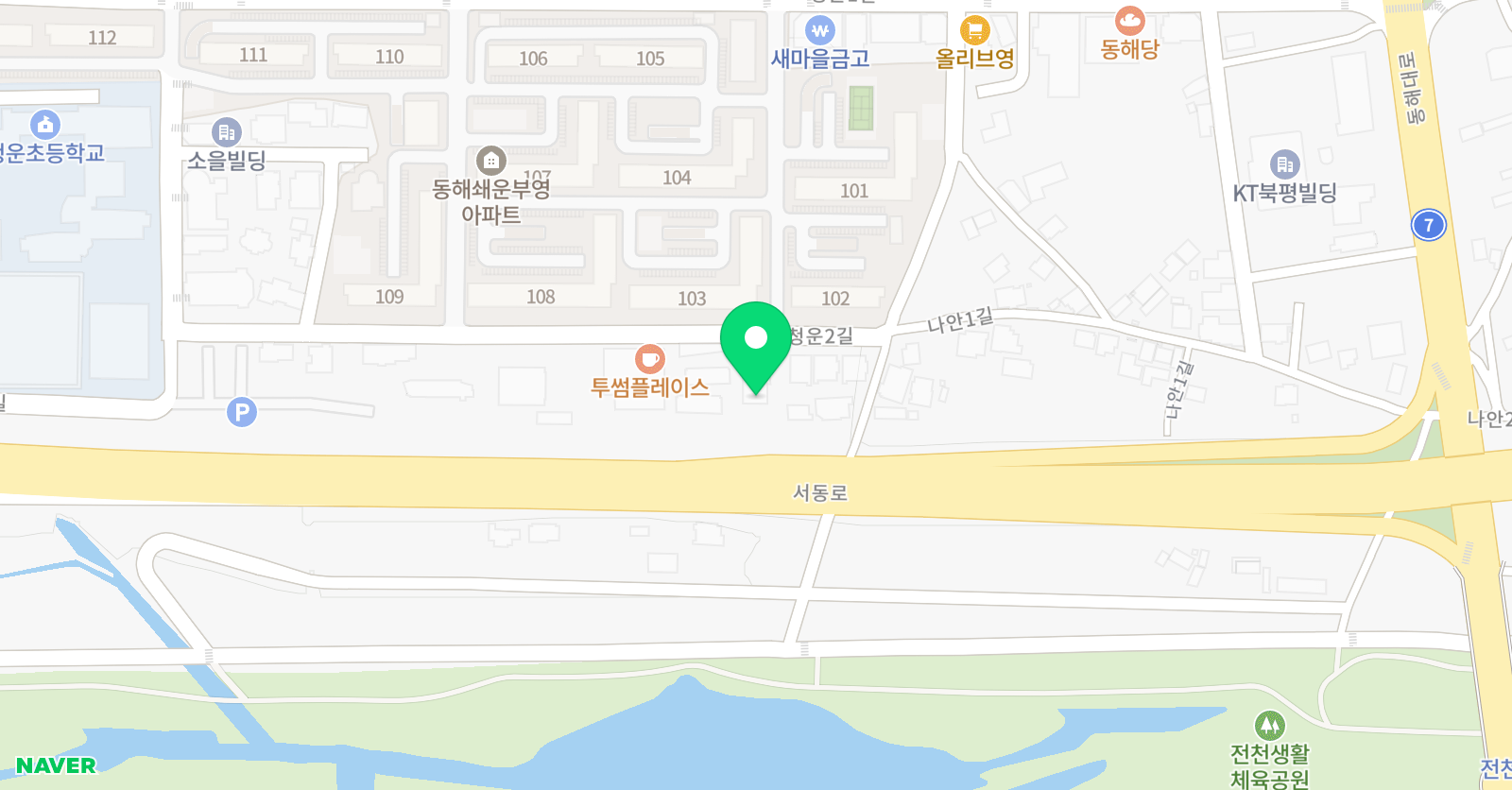 코어 학원 위치