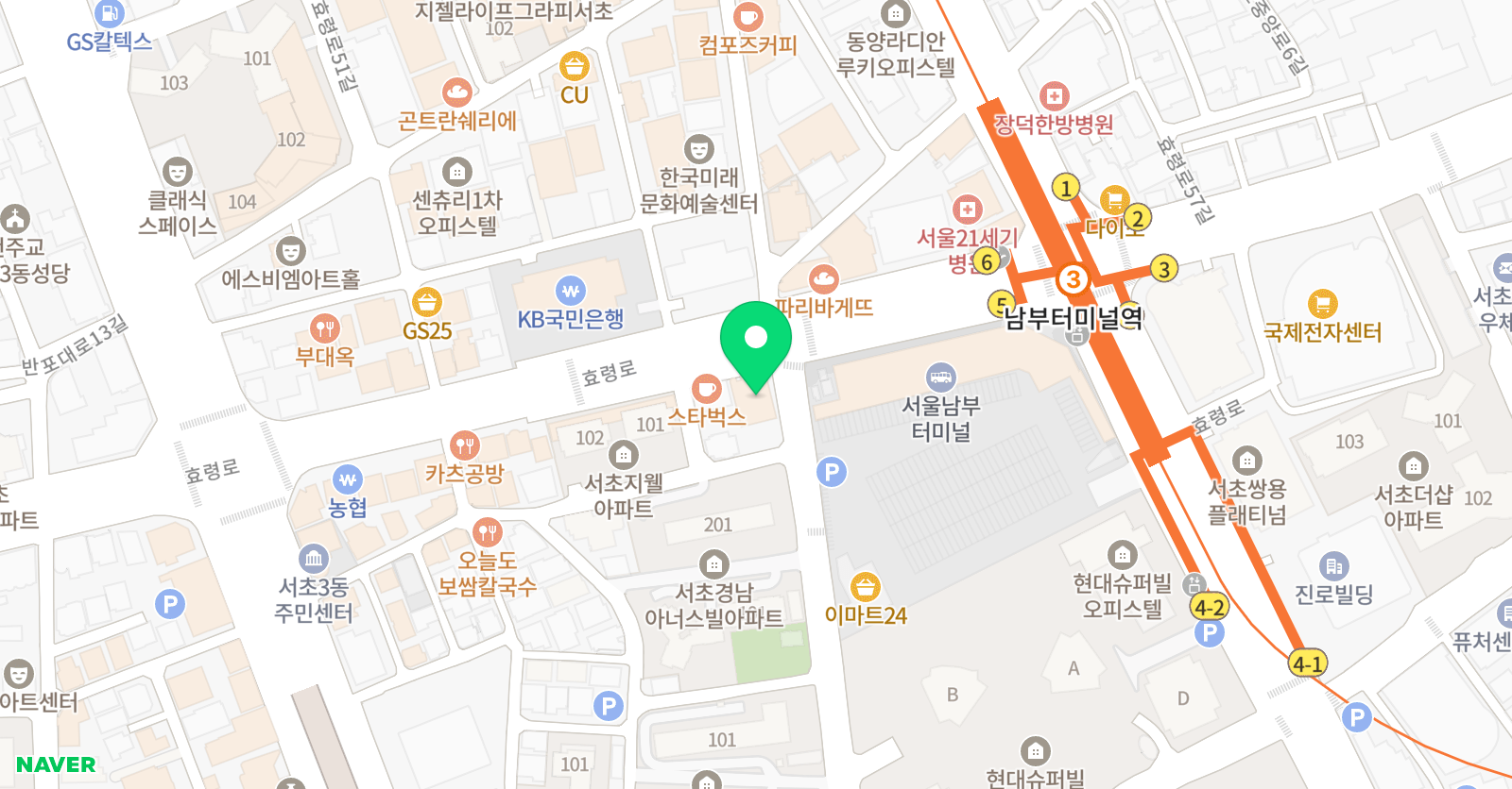 르씨 무용전문학원 위치