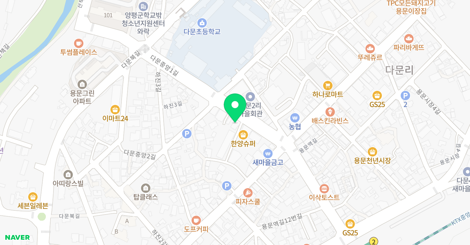 빨간펜 수학의달인 용문다문점 위치