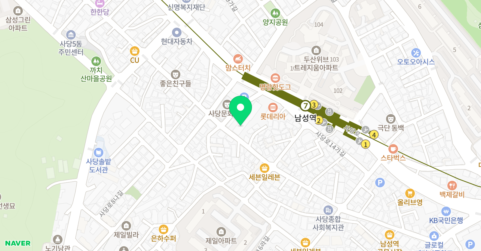 양쌤 공부방 위치