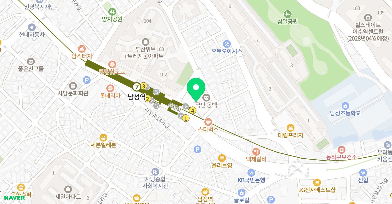 팝아트 실용음악학원 위치