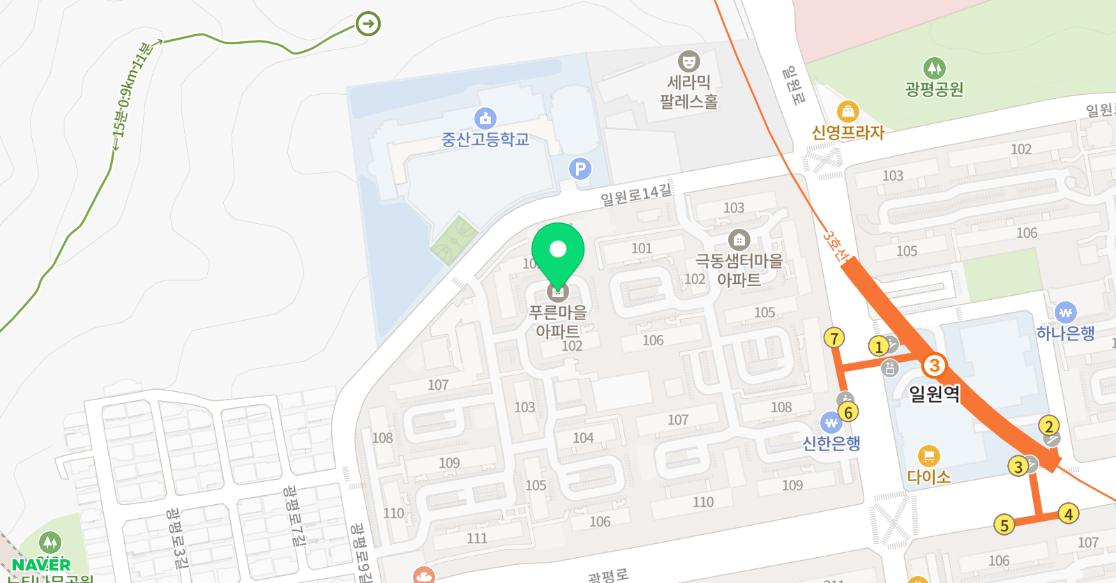 더드림아카데미 학원 위치