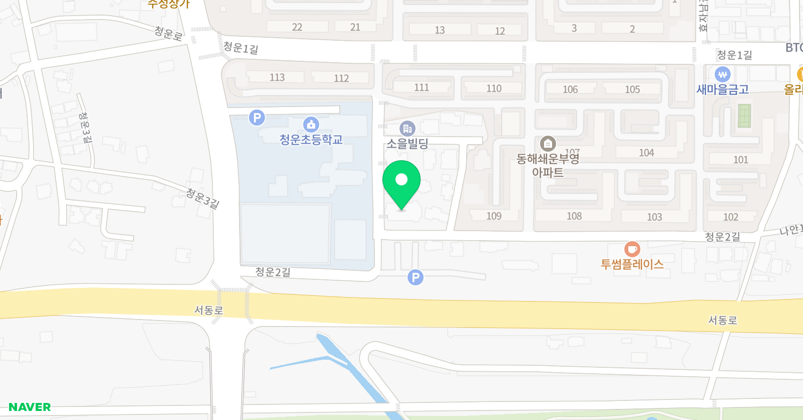조은 영어전문학원 위치