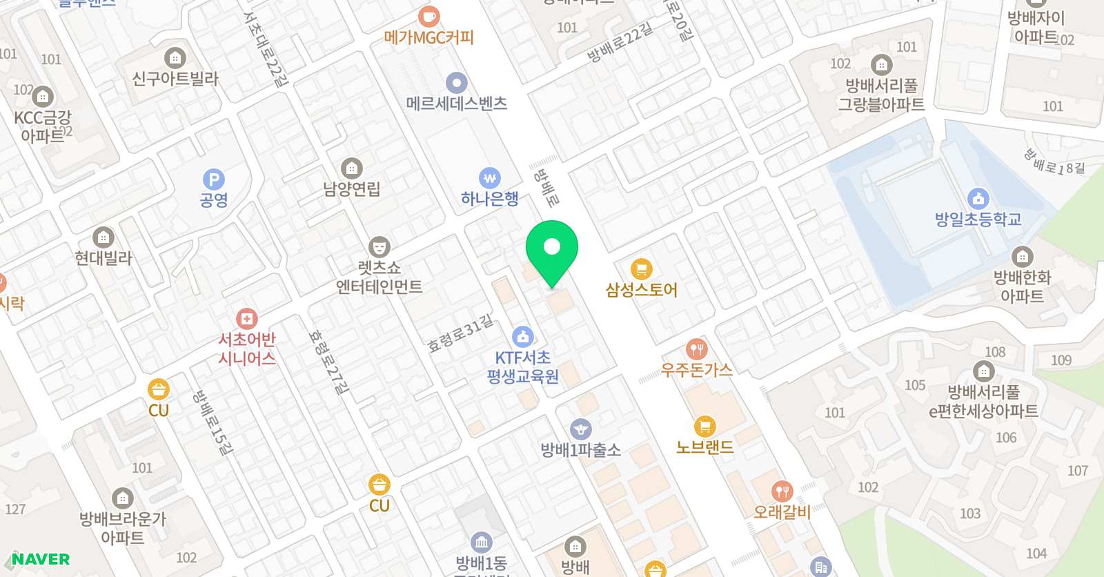 김앤김 수학학원 위치