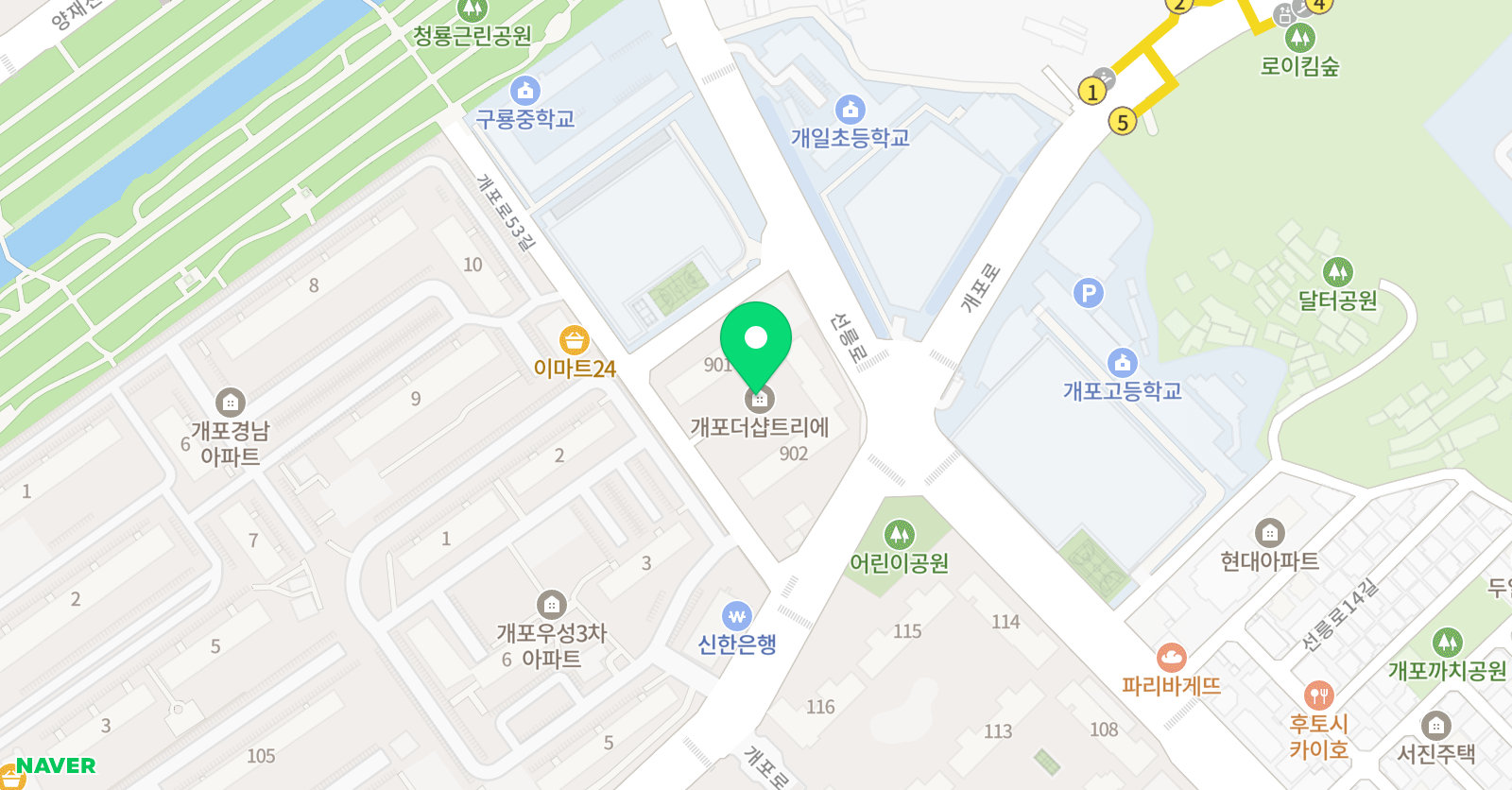 유씨멘토 영어 위치