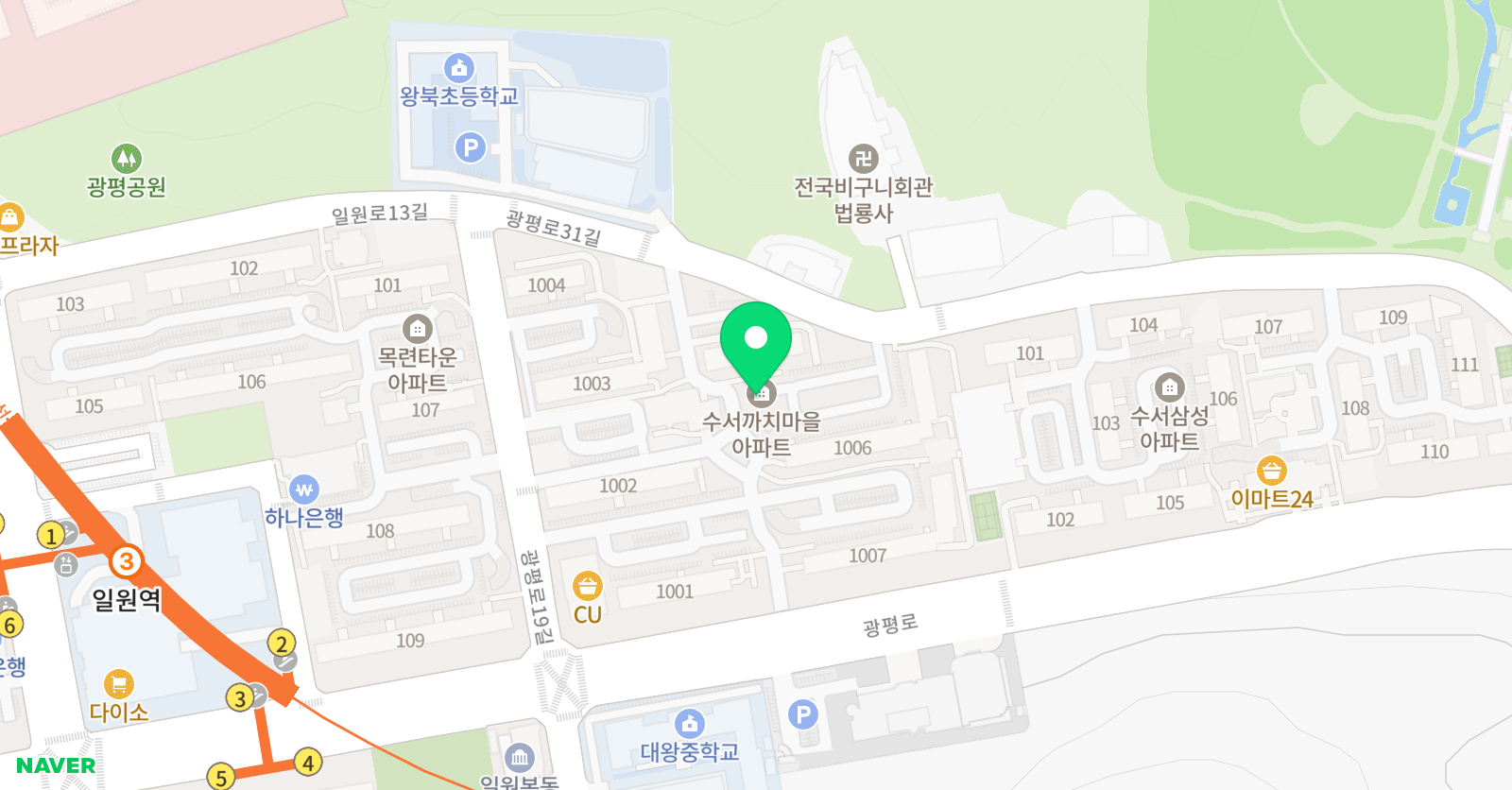 튼튼영어마스터클럽 영어 강남일원점 위치