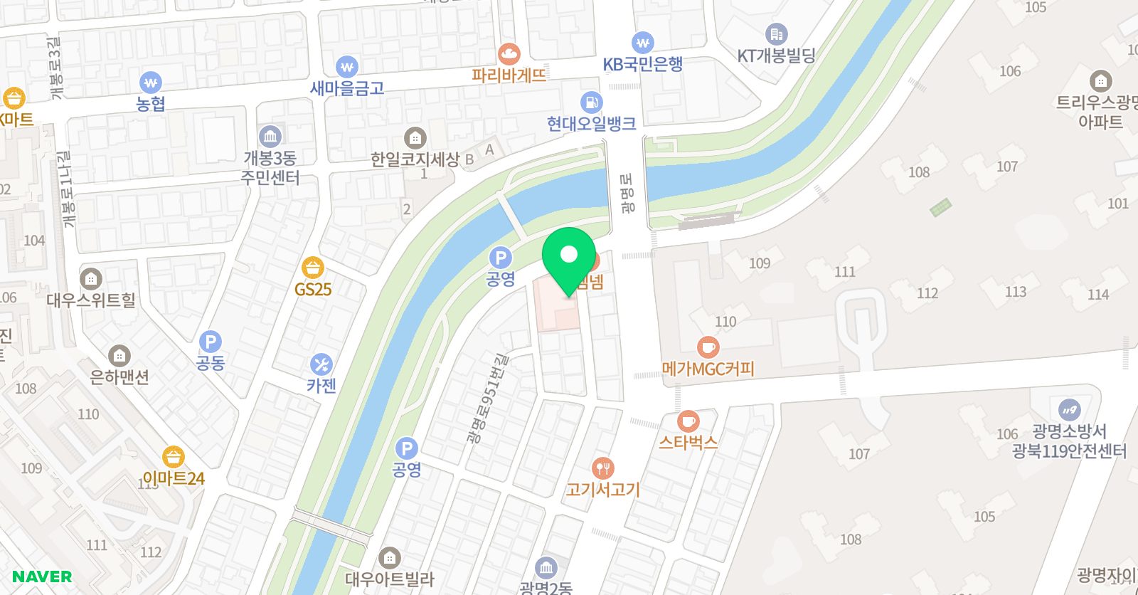 배움 어린이외국어학원 위치
