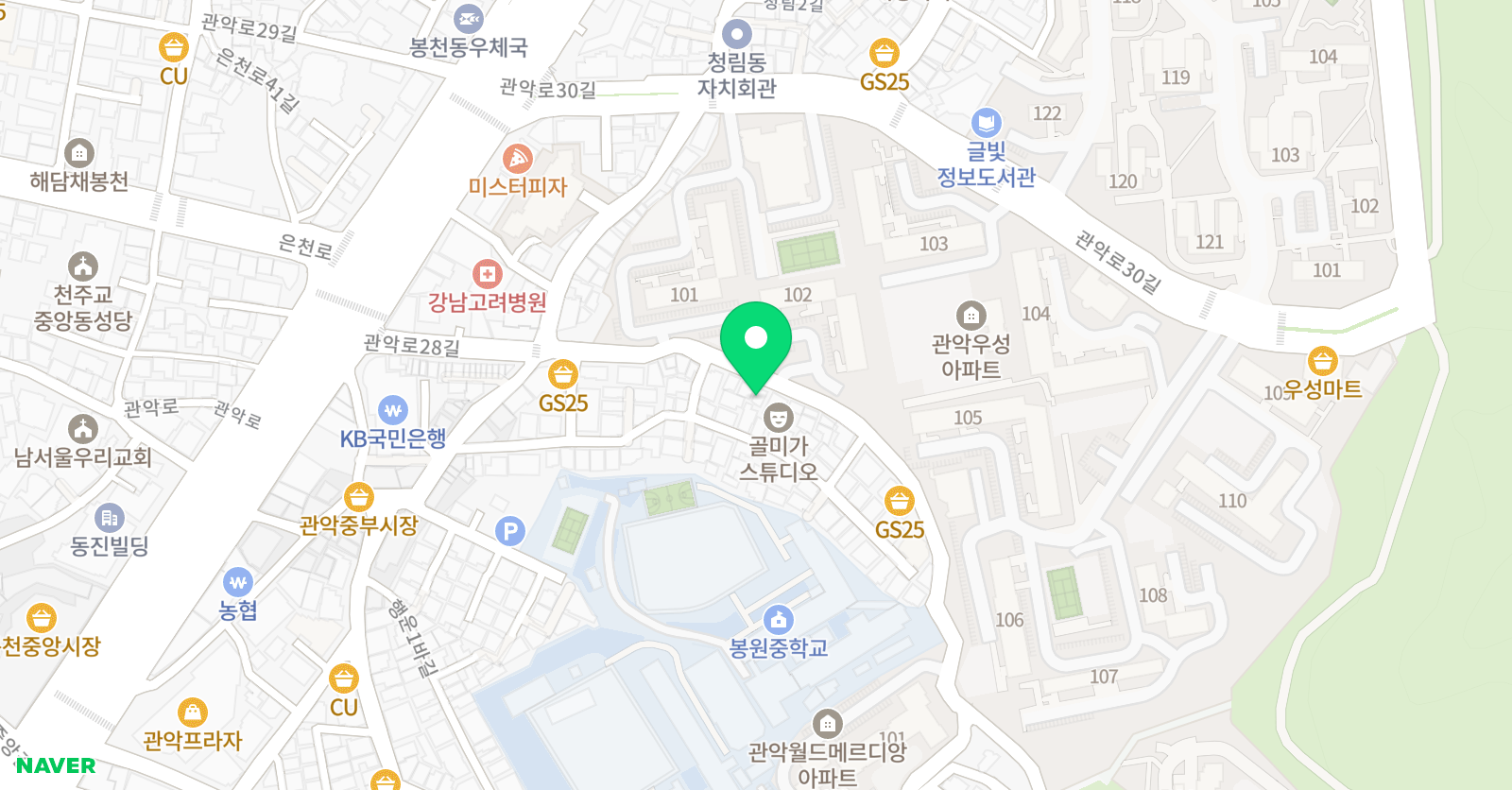 K 수학 학원 위치