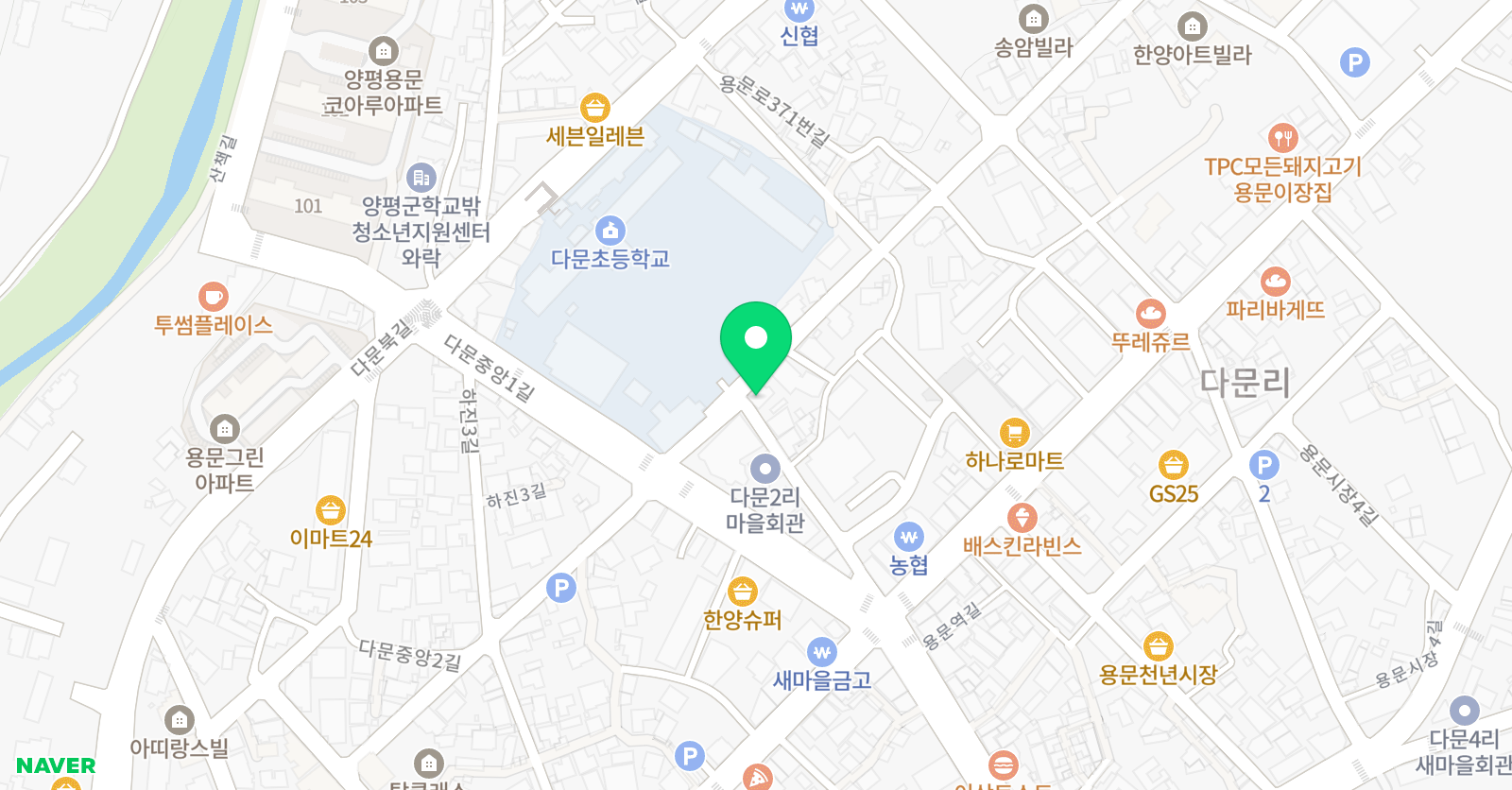 한우리독서논술양평교습소(양평독서문화원) 위치