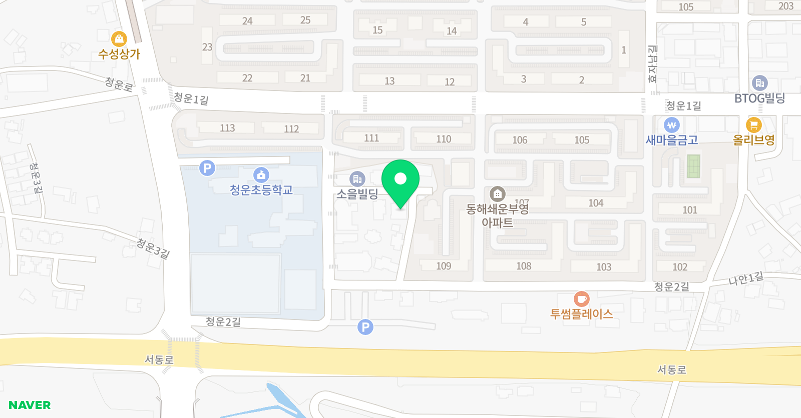 윌그로우 어학원 동해캠퍼스 위치