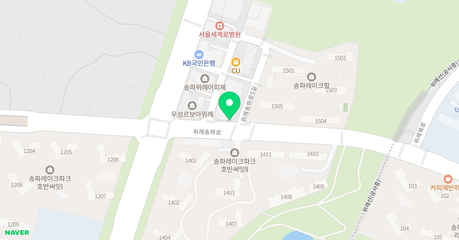 북위례 퍼스트 태권도 위치