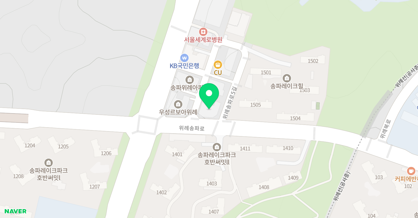 샘솟 미술학원 북위례점 위치
