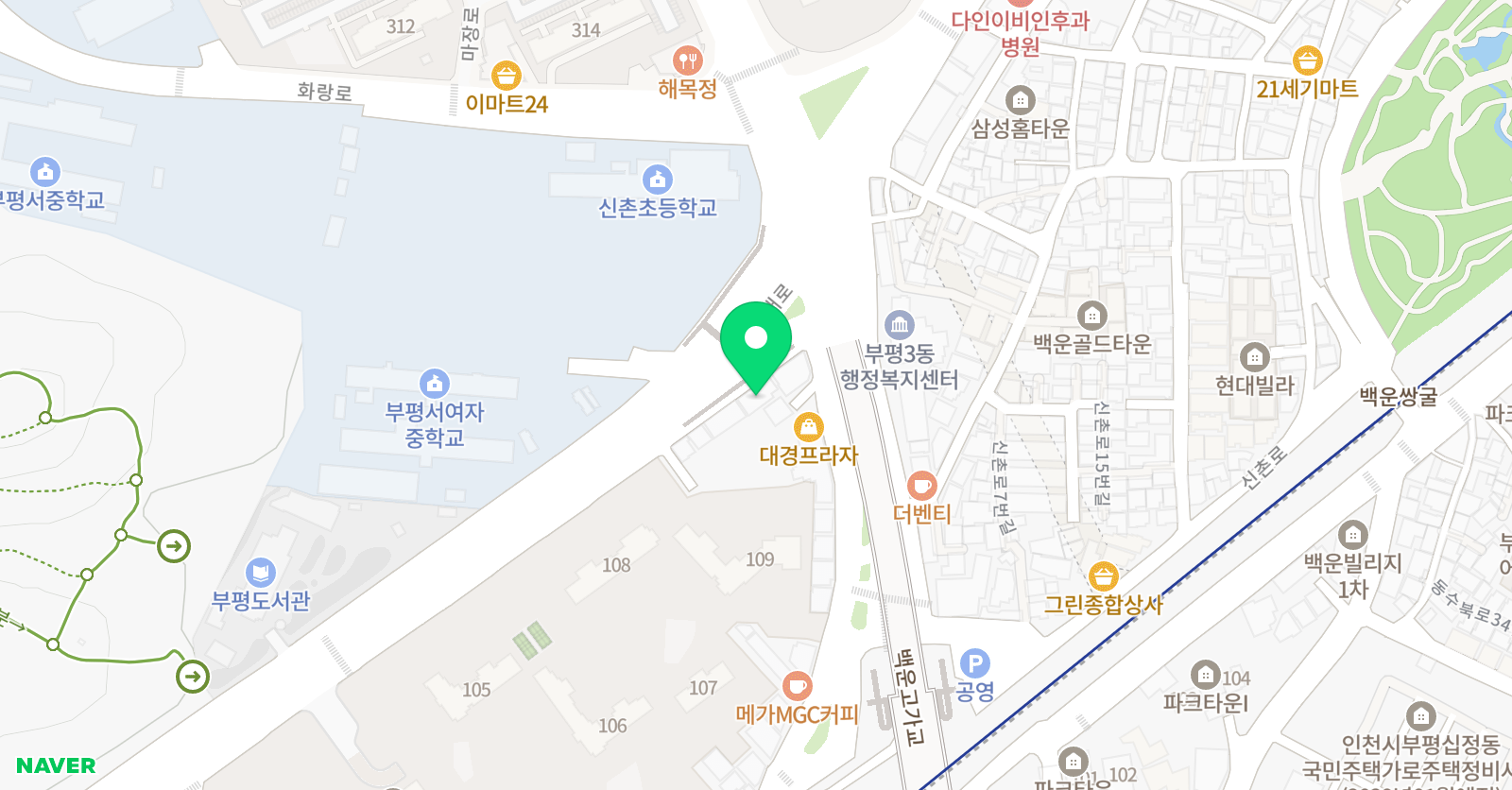 현대교 일학원 위치