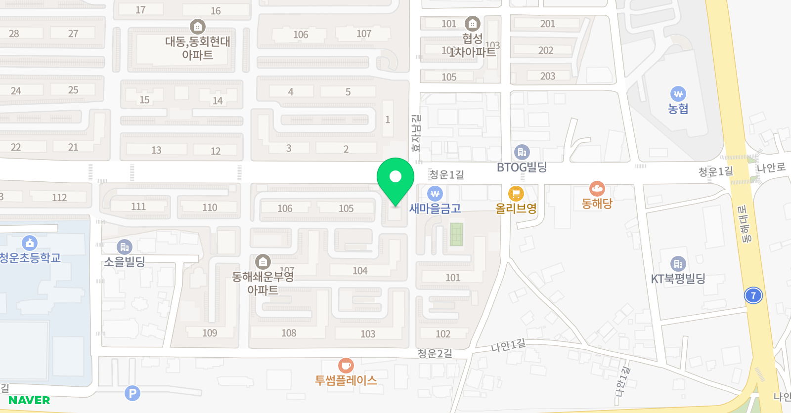 빨간펜 수학의달인 청운교습소 위치