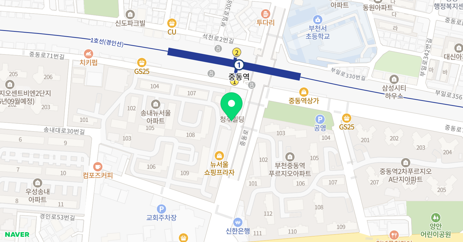 키즈N리딩잇츠 어학원 위치