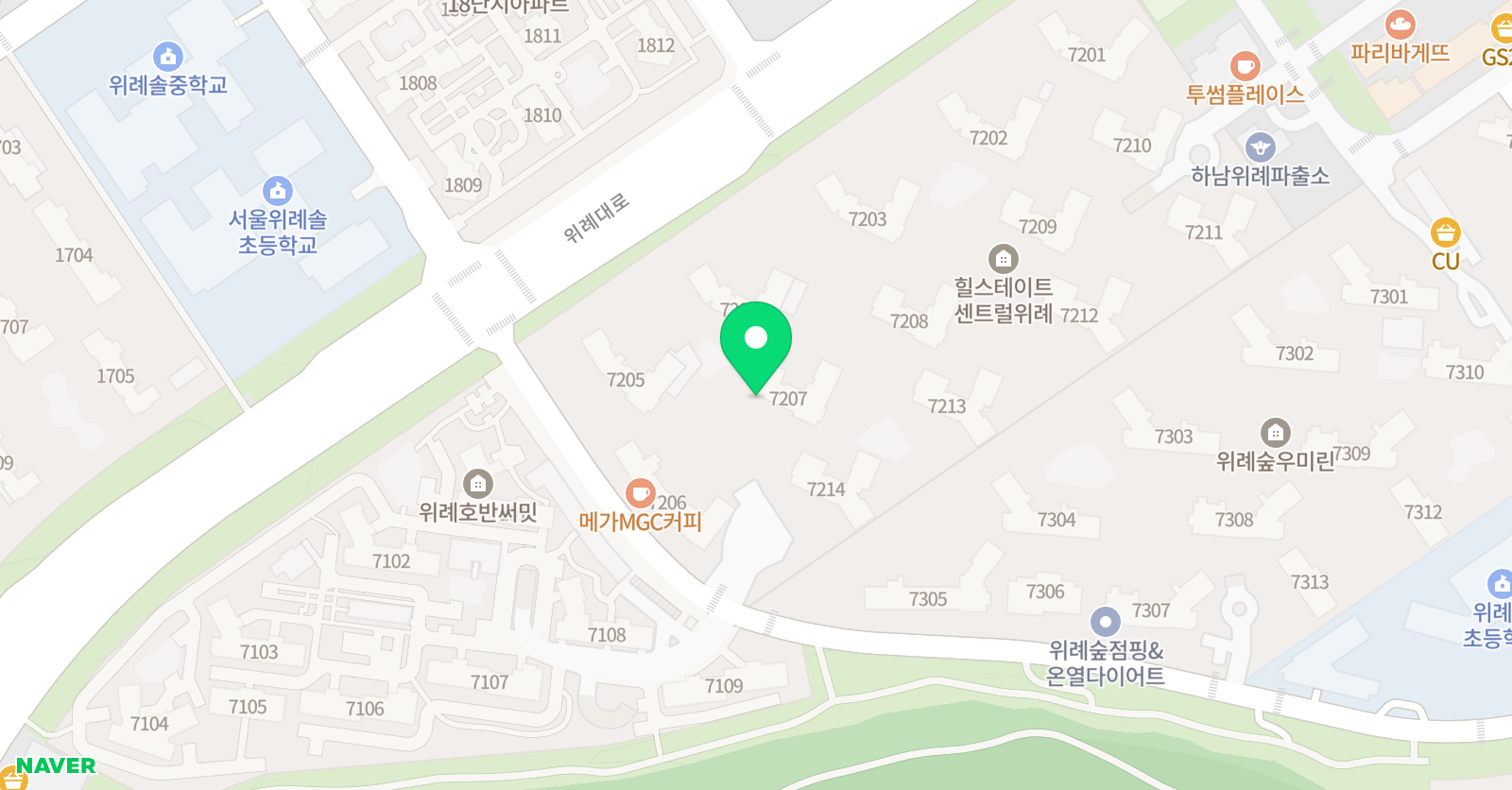놀작마이아트 위례숲앳홈 위치