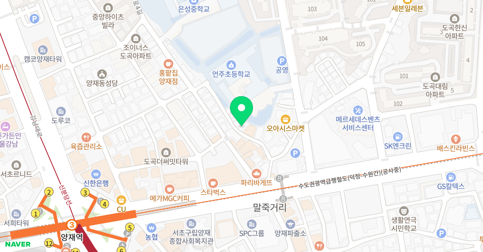 남선생수학 위치