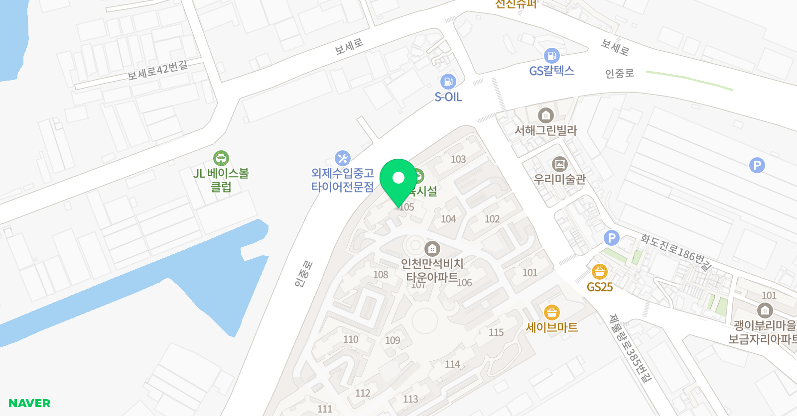 스마트해법 수학 만석비치점 위치