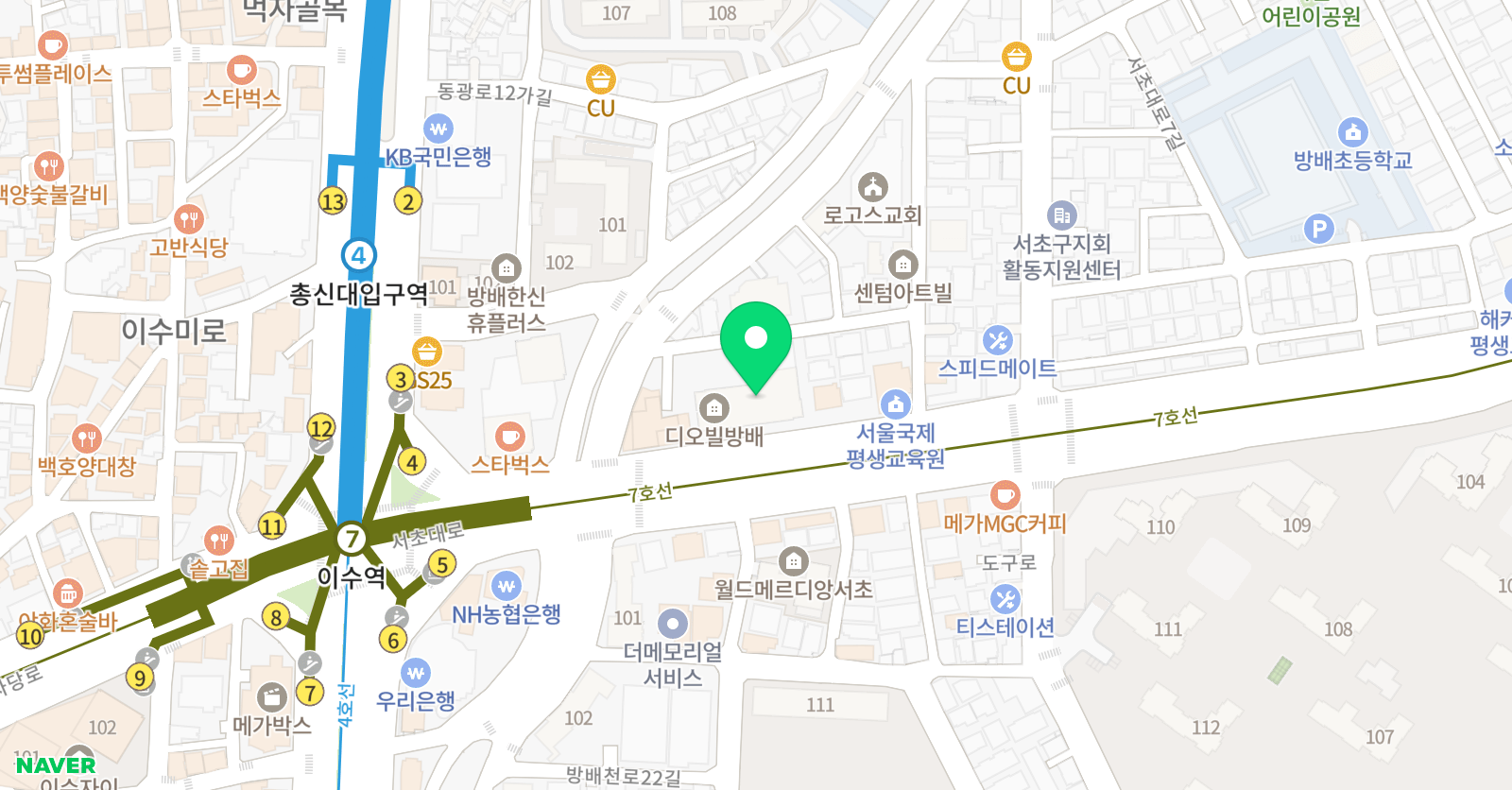봉 수학클리닉 위치