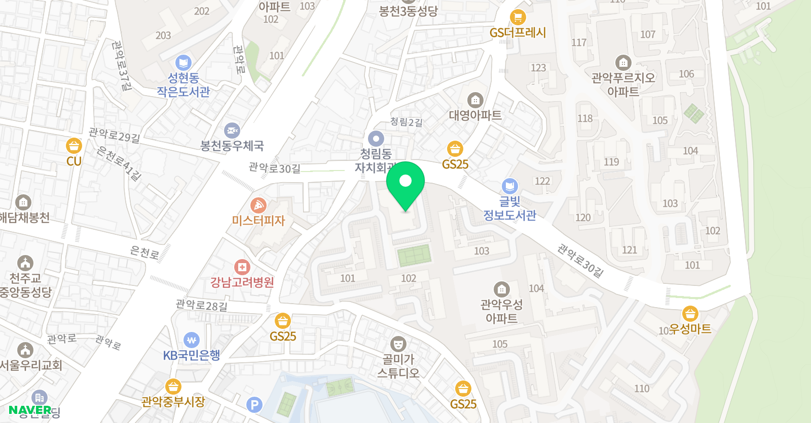 소마사고력수학 관악행운점 위치