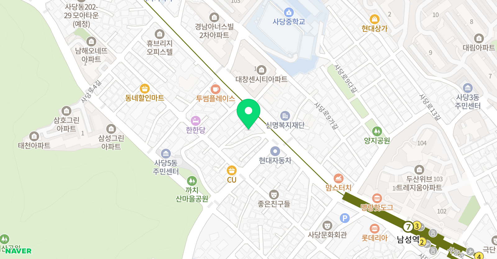 기탄사고력교실 사당신남성초교실 위치