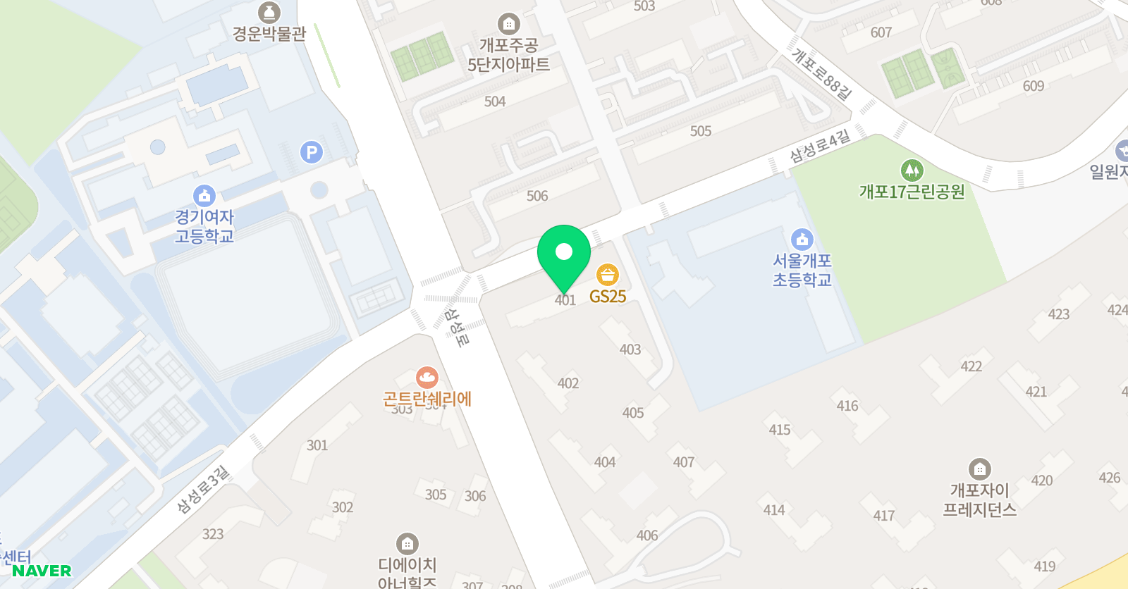 자이리틀쇼팽 음악학원 위치