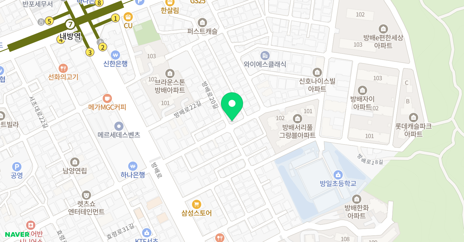 한우리 독서토론논술 서초방 일독서교실 위치