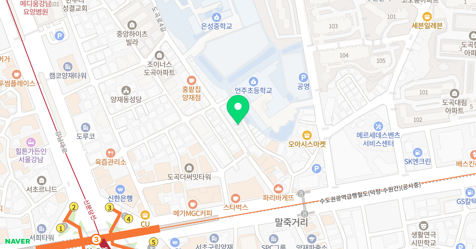은 피아노 스튜디오 위치