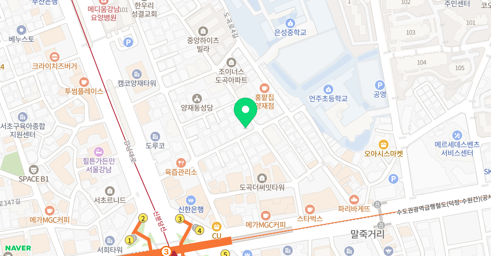 보컬스튜디오 숨여정 위치