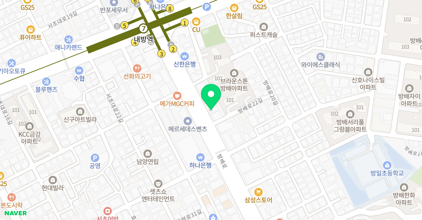 해냄 미술학원 위치