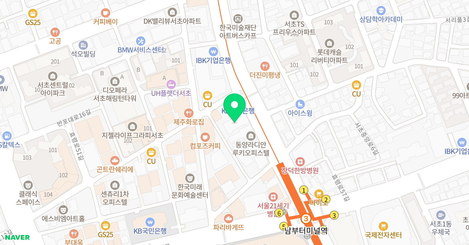 더블제이댄스 서초점 위치