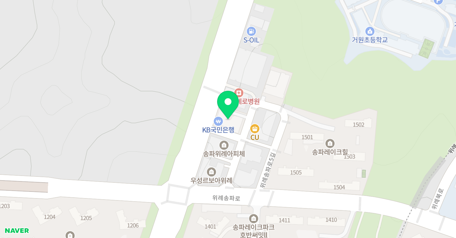 옳은답 수학과학학원 위치