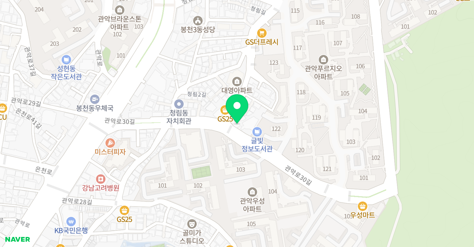 이화그린 미술교습소 위치
