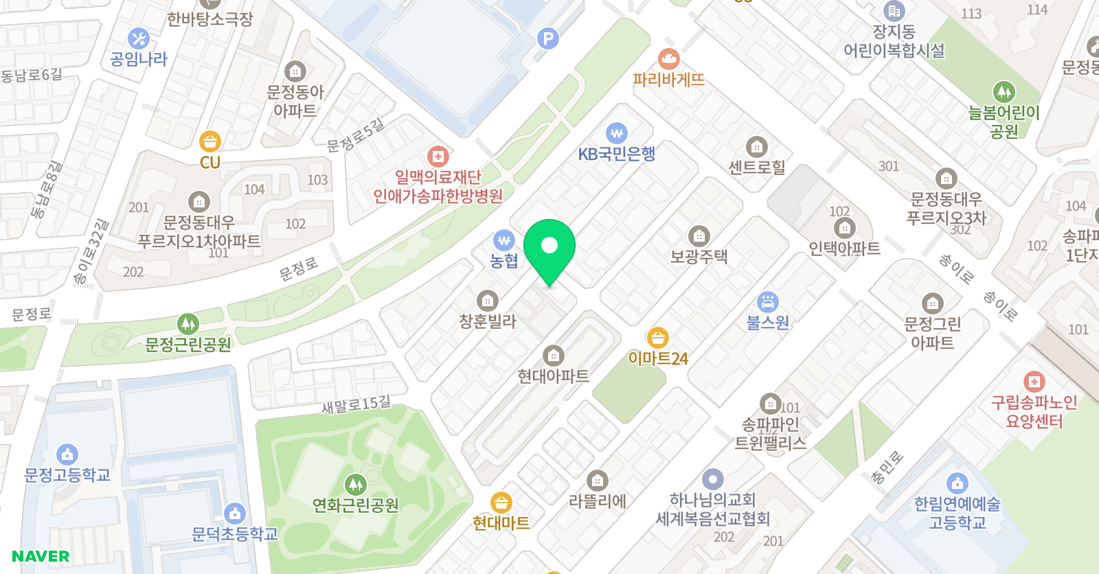 한나 피아노음악학원 위치