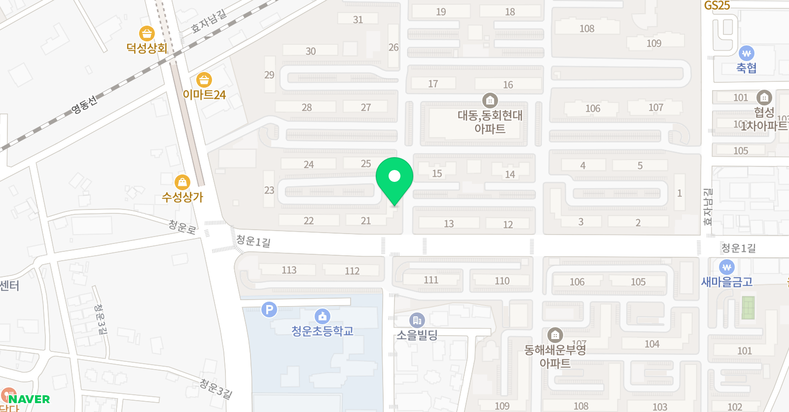 달콤 쿠킹클래스 위치