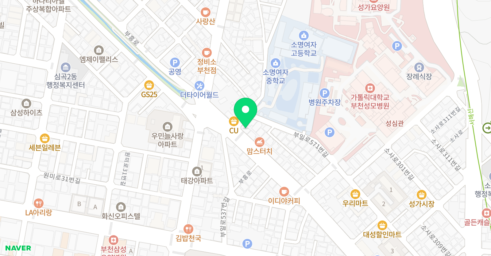 윰스 수학학원 위치